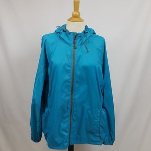 EDDIE BAUER Blue zip up XL